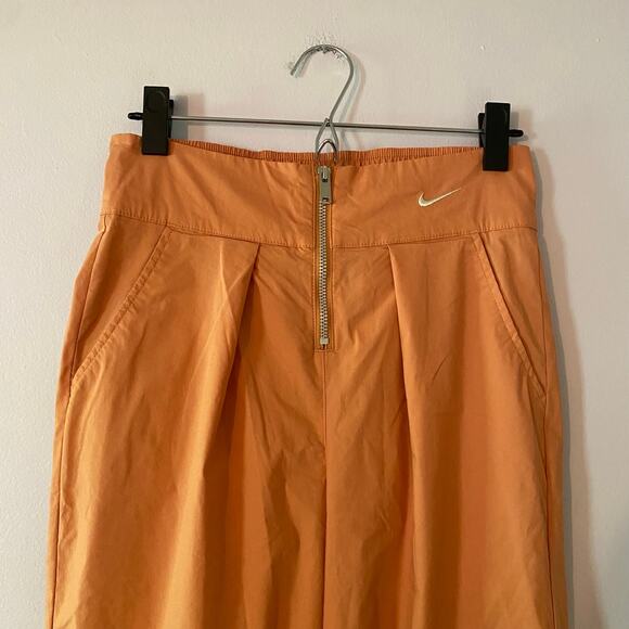 Nike Orange Wide Leg Sweatpants High Rise Streetwear Women's size Small - Picture 4 of 13